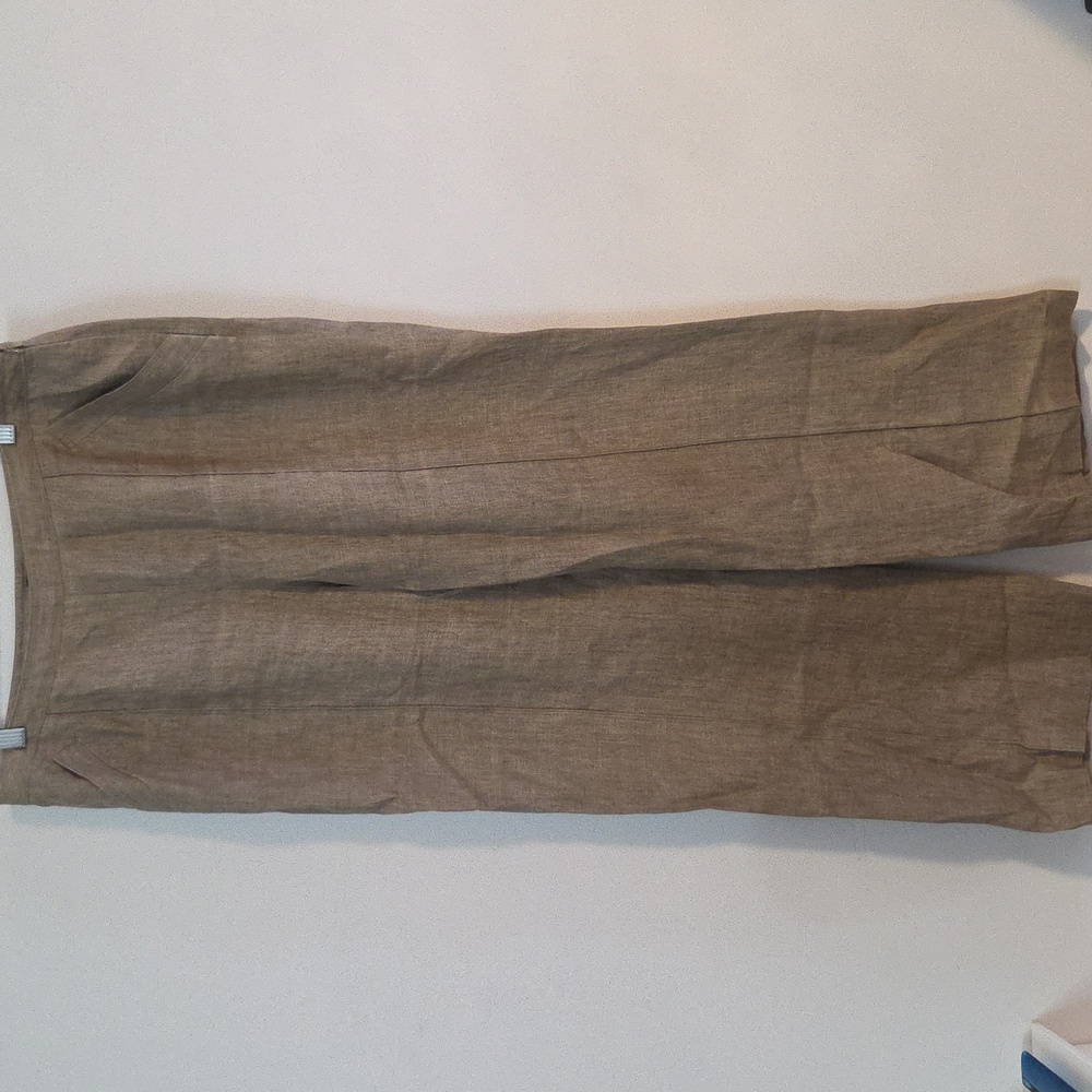 Lafayette 148 linen wide leg pants Sz L